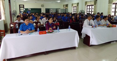 Đại biểu về tham dự Đại hội Đoàn Trường nhiệm kỳ 2014-2015